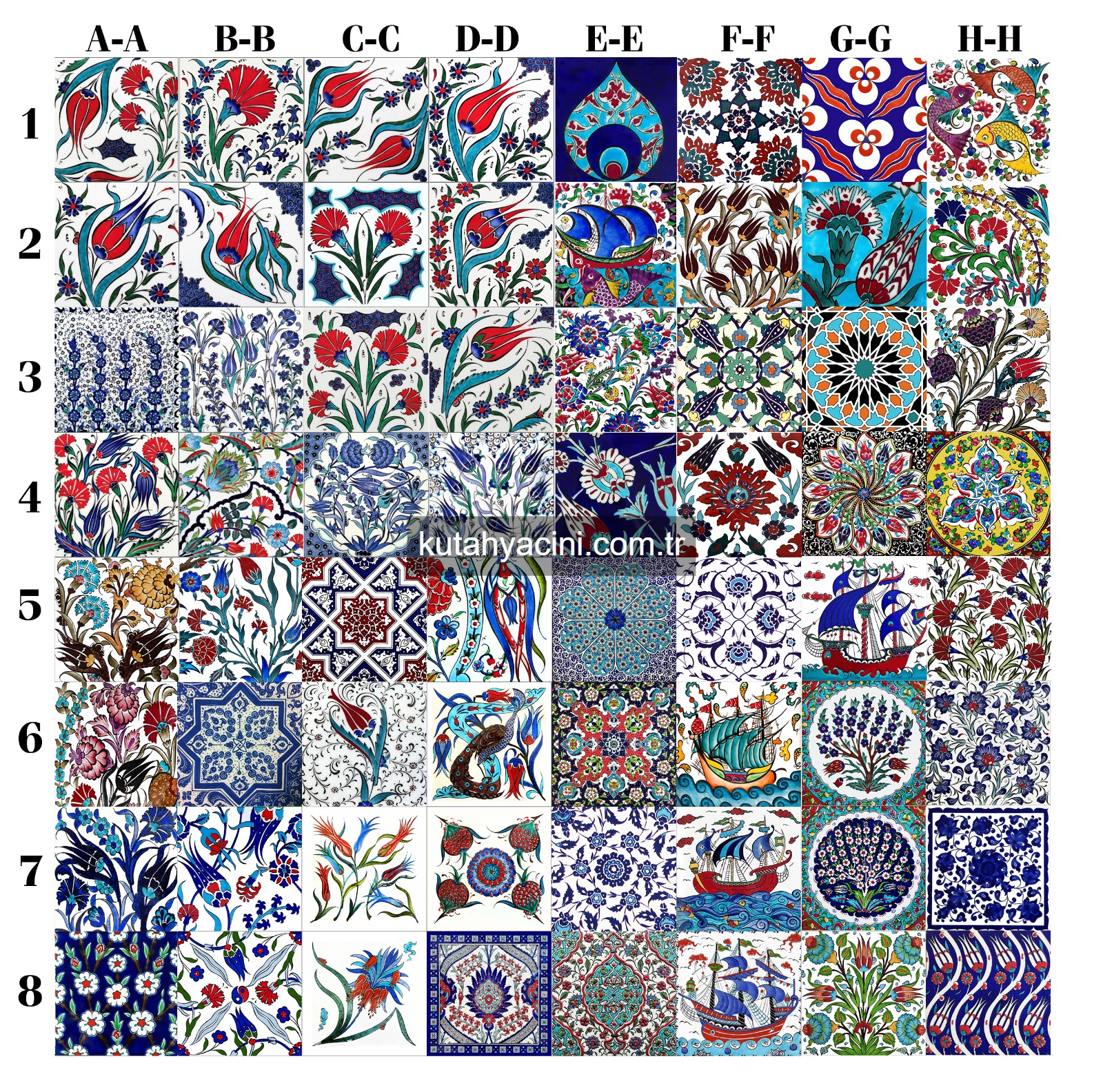 Çini Karolar  5X5-10x10-1 5X5-10x10-2